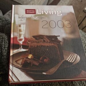 Martha Stewart Living Annual Recipes 2003 Cookbook - Red and Brown